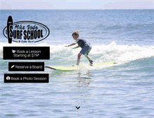 Tablet Screenshot of mikedoylesurfschool.com